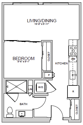 A2 Floor Plan at AVE Santa Clara, Santa Clara, CA, 95054